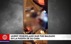 Murió venezolano que fue baleado en la puerta de casa  - Noticias de venezolano