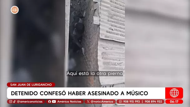 Detenido confesó haber asesinado a músico en San Juan de Lurigancho. Foto: América Noticias