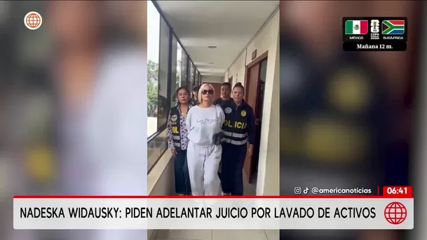 Nadeska Widauski: Piden adelantar juicio por lavado de activos. Foto: Unidad de investigación Nadeska Widauski: Piden adelantar juicio por lavado de activos. Foto: Unidad de investigación