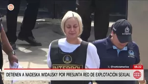 Detienen a Nadeska Widausky por presunta red de explotación sexual. Foto y video: Unidad de investigación