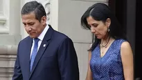 Nadine Heredia y Ollanta Humala salen de Palacio de Gobierno. Foto: El Comercio