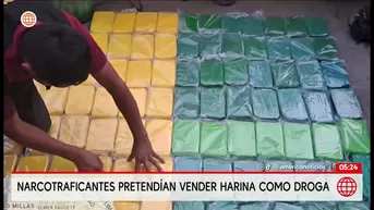 Narcotraficantes pretendían vender harina como droga. Foto y video: América Noticias