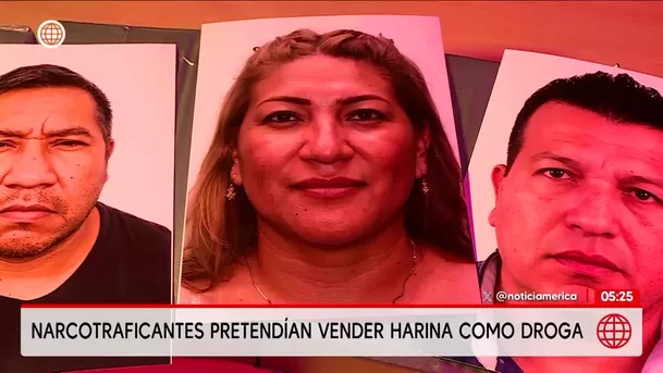 Narcotraficantes pretendían vender harina como droga. Foto: América Noticias