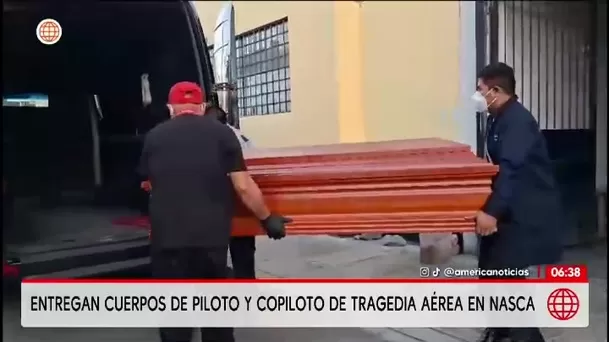 Entregan cuerpos de piloto y copiloto de accidente en Nasca/ América Noticias