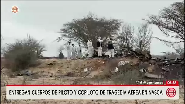 Accidente aéreo en Nasca: entregan a deudos los cuerpos del piloto y la copiloto/ América Noticias