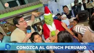 Navidad 2024: Grinch peruano visitó pasaje Rázuri en Comas