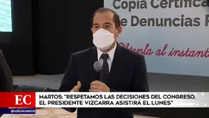 Walter Martos, premier. América Noticias