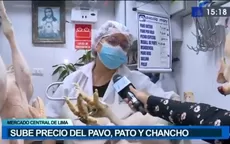 Navidad: sube precio del pavo, pato y chancho en mercado central de Lima - Noticias de edicion-central