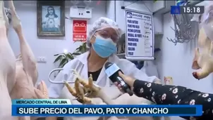 Navidad: sube precio del pavo, pato y chancho en mercado central de Lima