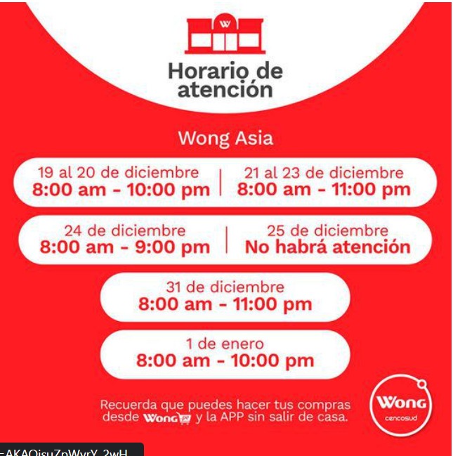 Año Nuevo: Conoce aquí qué supermercados atienden en estas fechas y sus horarios de atención