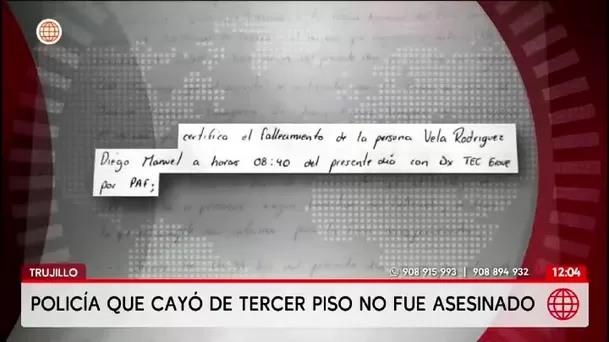 Necropsia revela que policía no fue asesinado tras caer de un tercer piso en Trujillo/ América Noticias Necropsia revela que policía no fue asesinado tras caer de un tercer piso en Trujillo/ América Noticias