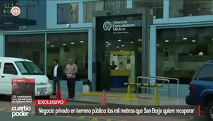 Una clínica privada se niega a devolver más de mil metros cuadrados de terreno municipal tras vencer su contrato de concesión de 30 años. Video: Cuarto Poder