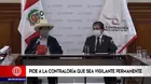 Pedro Castillo se reunió con Nelson Shack y pidió que Contraloría sea vigilante permanente