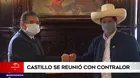 Presidente Pedro Castillo se reunió con el contralor Nelson Shack