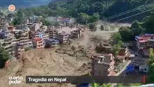 Un desprendimiento de hielo a más de 5,200 metros de altura provocó una devastadora avalancha de barro y escombros que causó estragos a lo largo de 100 km en Nepal. Video: Cuarto Poder