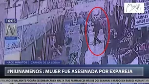 Feminicidio en Carmen de la Legua. Foto: captura de TV