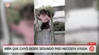 Niña cae de segundo piso en Chancay y está grave en Lima