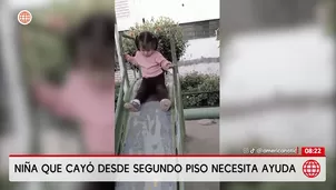 Pequeña Amaris cayó de segundo piso en Chancay. Foto y video: AN