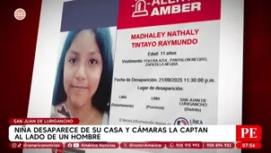 Niña desaparece de su casa y cámaras la captan al lado de un hombre. Foto y video: AN 