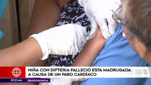 Murió niña diagnosticada con difteria.