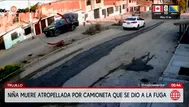Niña muere atropellada en Trujillo