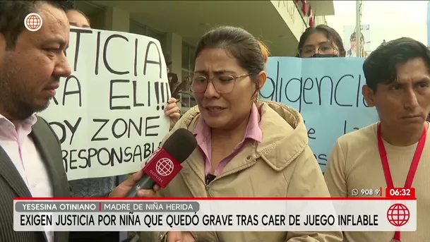 Niña queda grave tras caer de juego inflable en el Circuito Mágico. Foto: América Noticias Niña queda grave tras caer de juego inflable en el Circuito Mágico. Foto: América Noticias