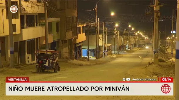 Niño de 5 años muere tras ser atropellado por miniván en Ventanilla. Foto: América Noticias Niño de 5 años muere tras ser atropellado por miniván en Ventanilla. Foto: América Noticias