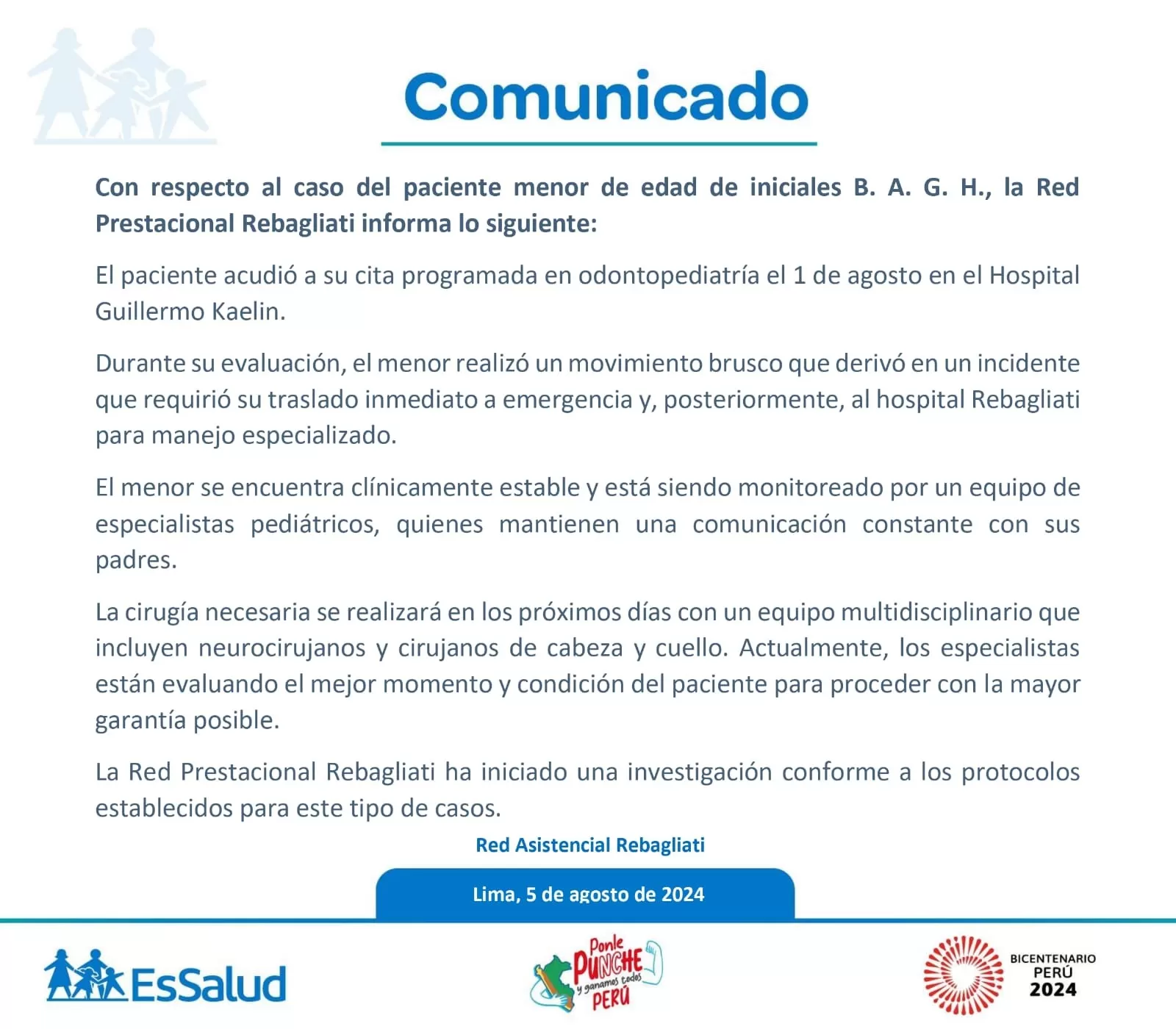 Comunicado EsSalud