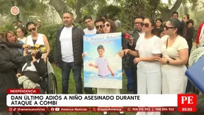 Dan último adiós a niño asesinado durante ataque a combi en Independencia. Foto y video: América Noticias