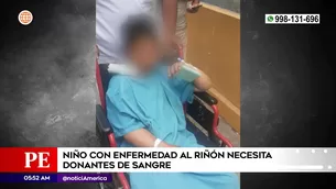 Niño con enfermedad al riñón necesita donantes de sangre. Foto y video: América Noticias