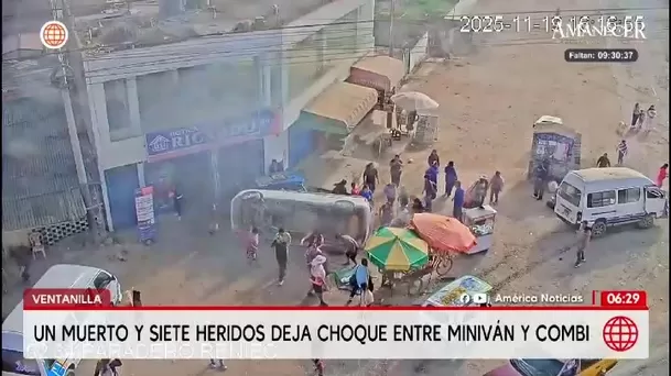 Menor fallece y hay siete heridos en choque en Ventanilla/ América Noticias