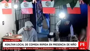 Niño suplica que no lo maten durante asalto en Villa El Salvador. Foto y video: América Noticias