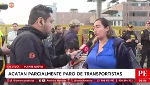 Niño con trasplante es ayudado por la PNP tras paro en Lima. Foto y video: AN