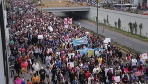 Marcha rechazó el maltrato contra la mujer / Foto: El País