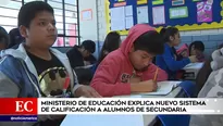 Cambia la forma de poner la nota a los alumnos de secundaria. Foto: América Noticias