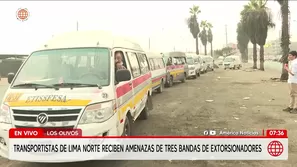 Nueva banda criminal extorsiona a transportistas en Los Olivos. Foto y video: AN