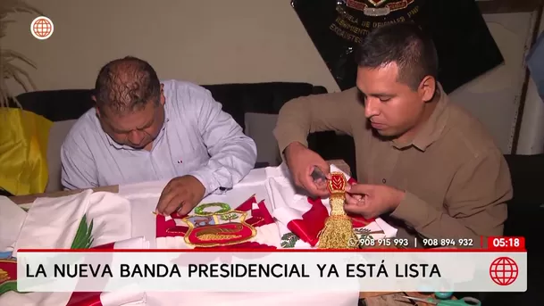 La nueva banda presidencial ya está lista: Conoce quién la confeccionó. Foto: América Noticias