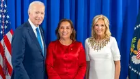 Joe Biden, Dina Boluarte y Jill Biden. Foto: Presidencia. Video: Canal N