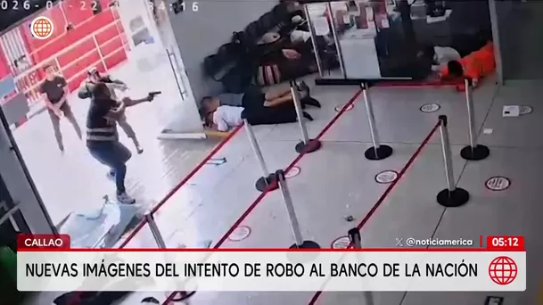 Nuevas imágenes del intento de robo al Banco de la Nación. Foto: Unidad de investigación
