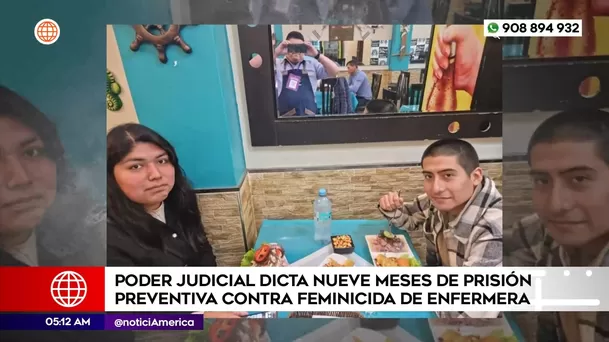 Prisión preventiva para hombre que asesinó a enfermera en Cieneguilla. Foto: América Noticias Prisión preventiva para hombre que asesinó a enfermera en Cieneguilla. Foto: América Noticias