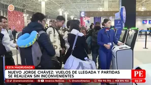Nuevo Jorge Chávez: Vuelos de llegadas y partidas se realizan sin incovenientes. Foto y video: América Noticias