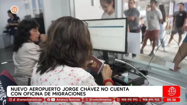 Nuevo aeropuerto Jorge Chávez no cuenta con oficina de Migraciones. Foto: América Noticias