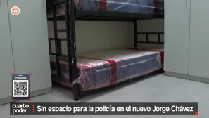 Sin espacio para la policía en el nuevo Jorge Chávez. Video: Cuarto Poder