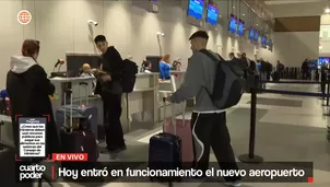 Nuevo Jorge Chávez ya opera y recibe a sus primeros viajeros. Foto y video: América TV