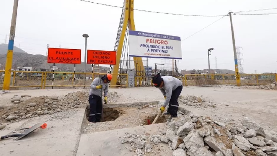 Puente unía los distritos de San Juan de Lurigancho y El Agustino