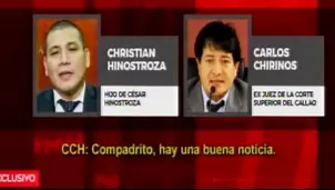 Christian Hinostroza, hijo del exjuez supremo, César Hinostroza, fue captado en audios. Foto y video: América Noticias