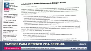 Cambios para obtener visa de EEUU