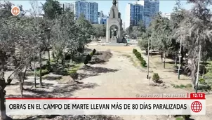 Obras en el Campo de Marte cumplen más de 80 días paralizadas. Foto y video: América Noticias