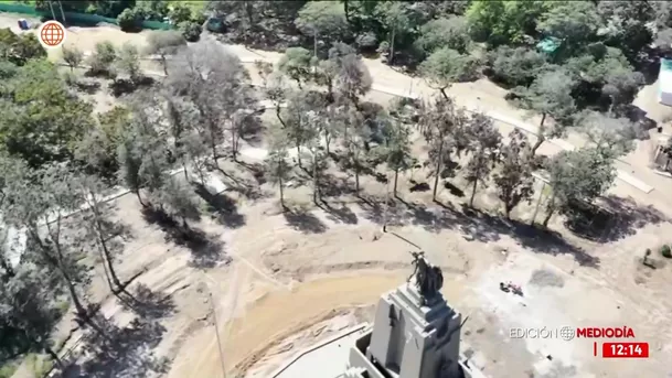 Obras en el Campo de Marte cumplen más de 80 días paralizadas. Foto: América Noticias Obras en el Campo de Marte cumplen más de 80 días paralizadas. Foto: América Noticias