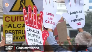 Obras inconclusas y caos urbano afectan a Miraflores. Video: Cuarto Poder